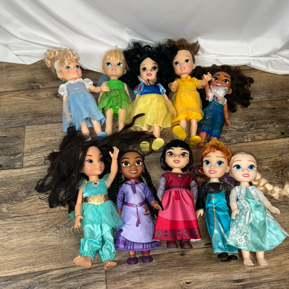 Disney Princess Doll Collection - Blue, Yellow, Green, Purple